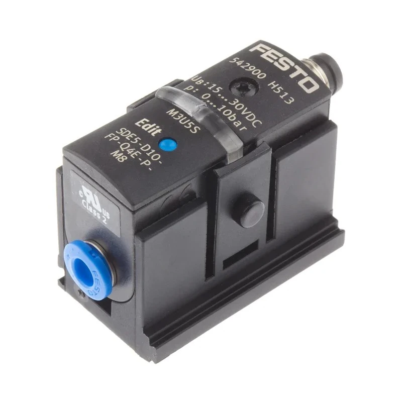 Festo Pressure Sensor IP40 10 bar 12V DC, 24V DC Operating Voltage, Accurate ±0.3% 