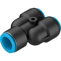 Festo Polybutylene Terephthalate Pneumatic Fitting Push-in 16 mm Push-in 12 mm Nickel Plated QSY-16-12