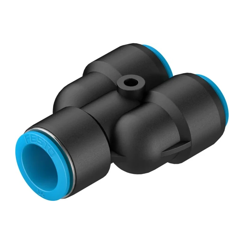 Festo Polybutylene Terephthalate Pneumatic Fitting Push-in 16 mm Push-in 12 mm Nickel Plated QSY-16-12