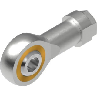 Festo Rod Clevis for Pneumatic Cylinder with Galvanised Steel and Brass Construction SGS-M6