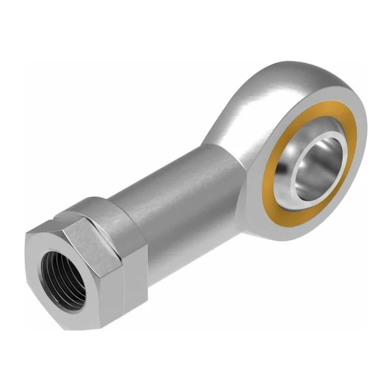 Festo Rod Clevis for Use With Cylinder SGS-M16X1,5, Galvanised Steel with Brass Outer Rings SGS-M16X1,5