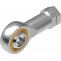 Festo Rod Clevis for Use With Cylinder SGS-M16X1,5, Galvanised Steel with Brass Outer Rings SGS-M16X1,5