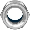 Festo Pneumatic Fitting 16mm Push-in, Female, 1/2 in G Threaded-to-Tube, Nickel Plated Brass QSF-1/2-16-B