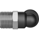 Festo Nickel Plated Brass Pneumatic Fitting QSL Series Male Threaded-to-Tube R 1/2 in G Metric Push-in Tube QSL-1/2-12