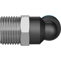 Festo Nickel Plated Brass Pneumatic Fitting Male R 1/2 in G Metric Push-In 90° QSL-1/2-10