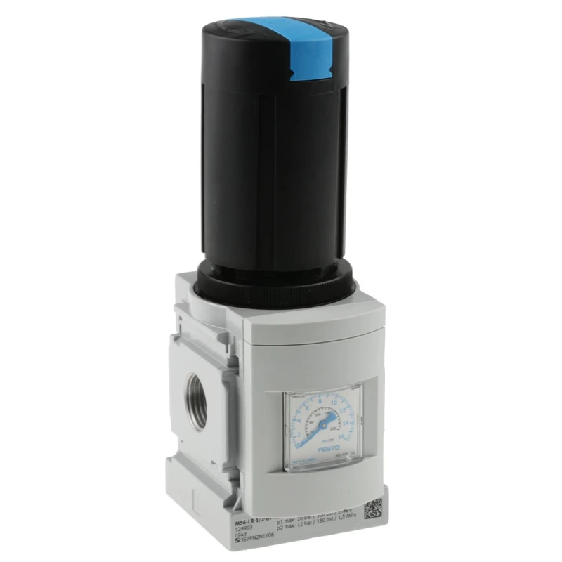 Festo Pneumatic Regulator G 1/2 Threaded 20 bar Max Operating Pressure MS6-LR-1/2-D7-AS