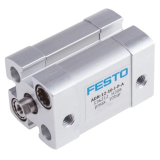 Festo Compact Aluminium Pneumatic Cylinder ADN Series Double Acting 12mm Bore 10mm Stroke ADN-12-10-I-P-A