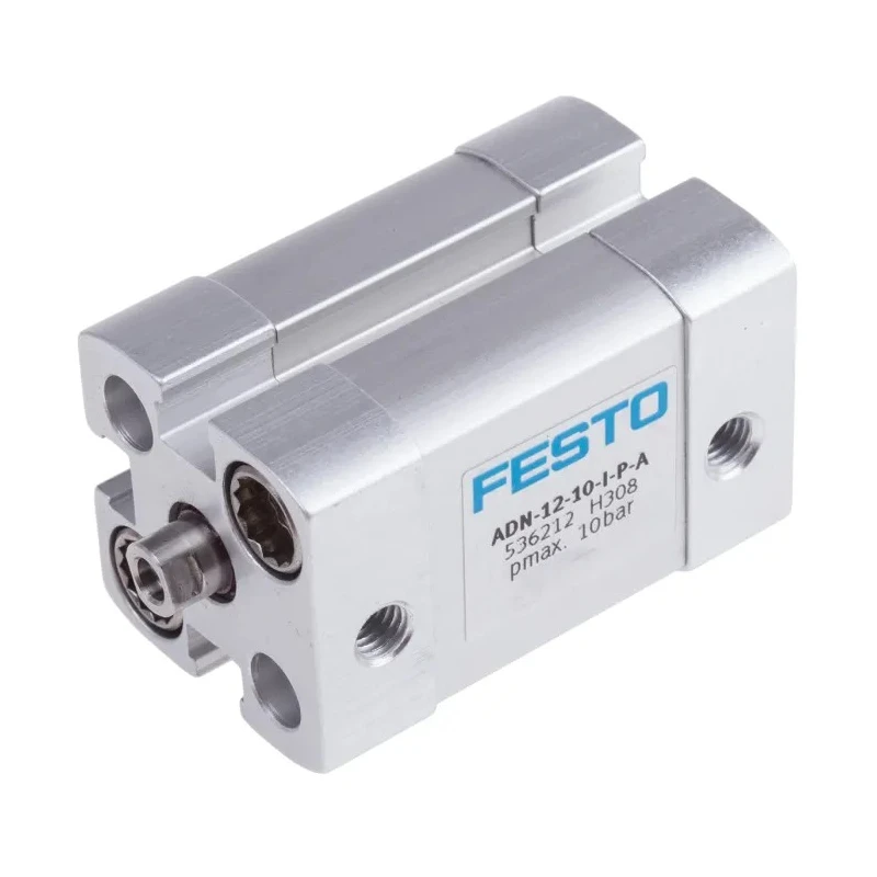 Festo Compact Aluminium Pneumatic Cylinder ADN Series Double Acting 12mm Bore 10mm Stroke ADN-12-10-I-P-A