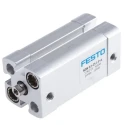 Festo Double Acting Pneumatic Cylinder 12mm Bore 25mm Stroke Aluminium Body 10 Bar Maximum Pressure ADN-12-25-I-P-A