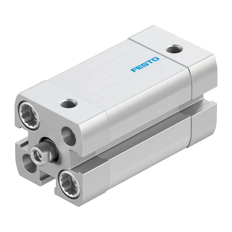 Festo Double Acting Pneumatic Cylinder 12mm Bore 25mm Stroke Aluminium Body 10 Bar Maximum Pressure ADN-12-25-I-P-A