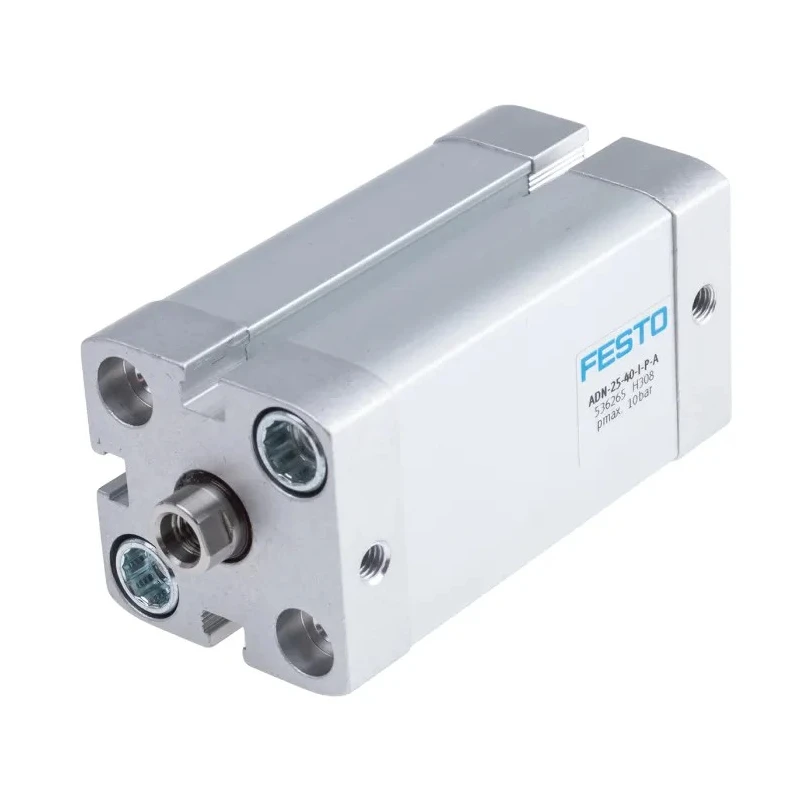 Festo Pneumatic Cylinder ADN Series Double Acting 25mm Bore 40mm Stroke 10 bar Operating Pressure ADN-25-40-I-P-A