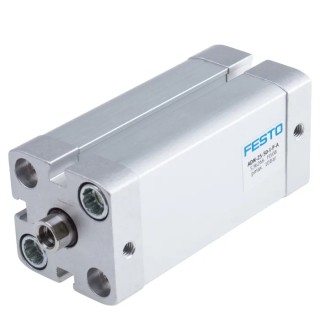 Festo Double Acting Pneumatic Cylinder 25 mm Bore 50 mm Stroke Aluminium Body ISO 21287 ADN-25-50-I-P-A