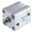 Festo Compact Aluminium Pneumatic Cylinder ADN-32-10-I-PPS-A, 32mm Bore, 10mm Stroke, Double Acting, ISO 21287 Standard