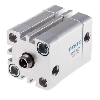 Festo Aluminium Pneumatic Cylinder ADN Series 32mm Bore 20mm Stroke Double Acting Flexible Cushioning ADN-32-20-I-P-A