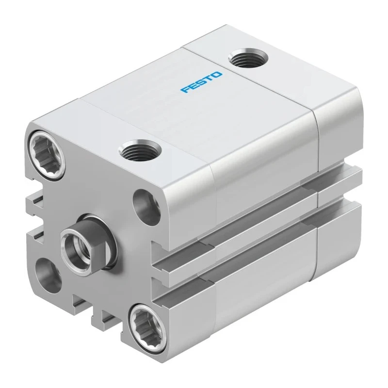 Festo Aluminium Pneumatic Cylinder ADN Series 32mm Bore 20mm Stroke Double Acting Flexible Cushioning ADN-32-20-I-P-A