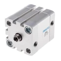 Festo Pneumatic Cylinder ADN Series Double Acting 40mm Bore 20mm Stroke Through Hole Mount Aluminium Body ADN-40-20-I-PPS-A