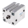 Festo Pneumatic Cylinder ADN Series Double Acting 40mm Bore 20mm Stroke Through Hole Mount Aluminium Body ADN-40-20-I-PPS-A