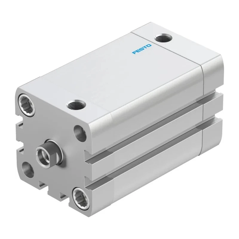 Festo Pneumatic Cylinder ADN Series 40mm Bore, 50mm Stroke, Double Acting, Aluminium Body ADN-40-50-I-P-A