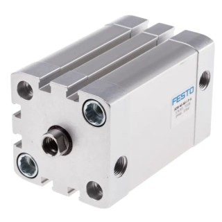 Festo Pneumatic Cylinder , Double Acting, 40 mm Bore, 40 mm Stroke, Aluminium Body, Through Hole Mount, 10 ADN-40-40-I-P-A