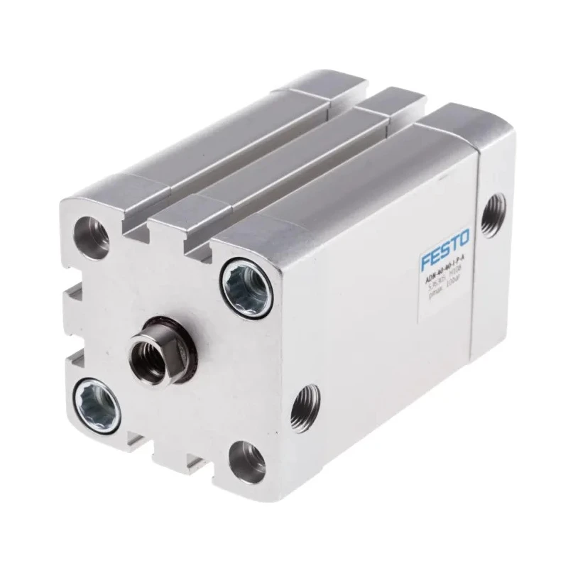 Festo Pneumatic Cylinder , Double Acting, 40 mm Bore, 40 mm Stroke, Aluminium Body, Through Hole Mount, 10 ADN-40-40-I-P-A