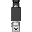 Festo Pneumatic Solenoid Valve 2/2 Solenoid/Spring G 1/4 in Port, Stainless Steel Body, 24V VZWD-L-M22C-M-G14-30-V-1P4-15-R1