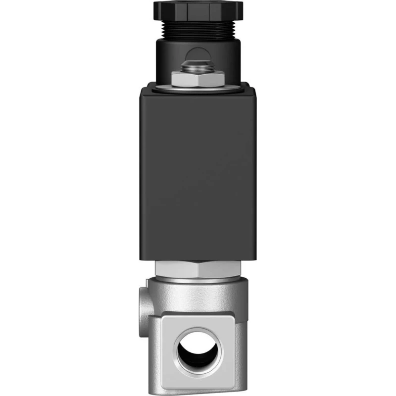 Festo Pneumatic Solenoid Valve 2/2 Solenoid/Spring G 1/4 in Port, Stainless Steel Body, 24V VZWD-L-M22C-M-G14-30-V-1P4-15-R1