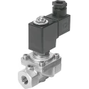 Festo Pneumatic Solenoid Valve, 2/2 Solenoid G, 24V DC, Brass Body, 10 bar Max Pressure VZWF-B-L-M22C-G14-135-1P4-10