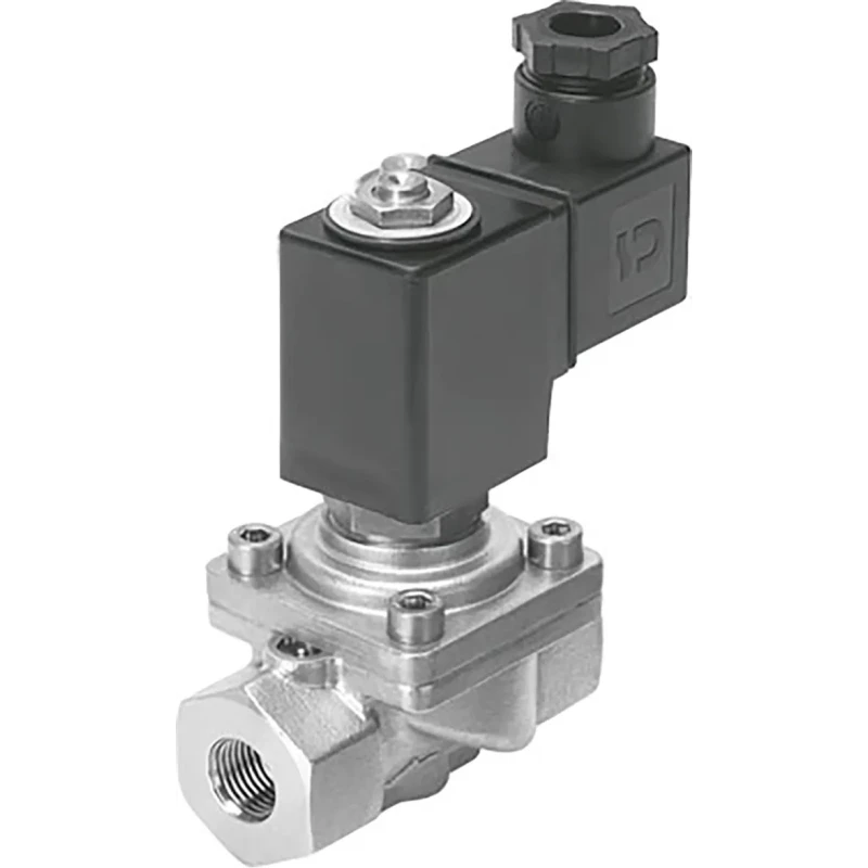 Festo Pneumatic Solenoid Valve, 2/2 Solenoid G, 24V DC, Brass Body, 10 bar Max Pressure VZWF-B-L-M22C-G14-135-1P4-10