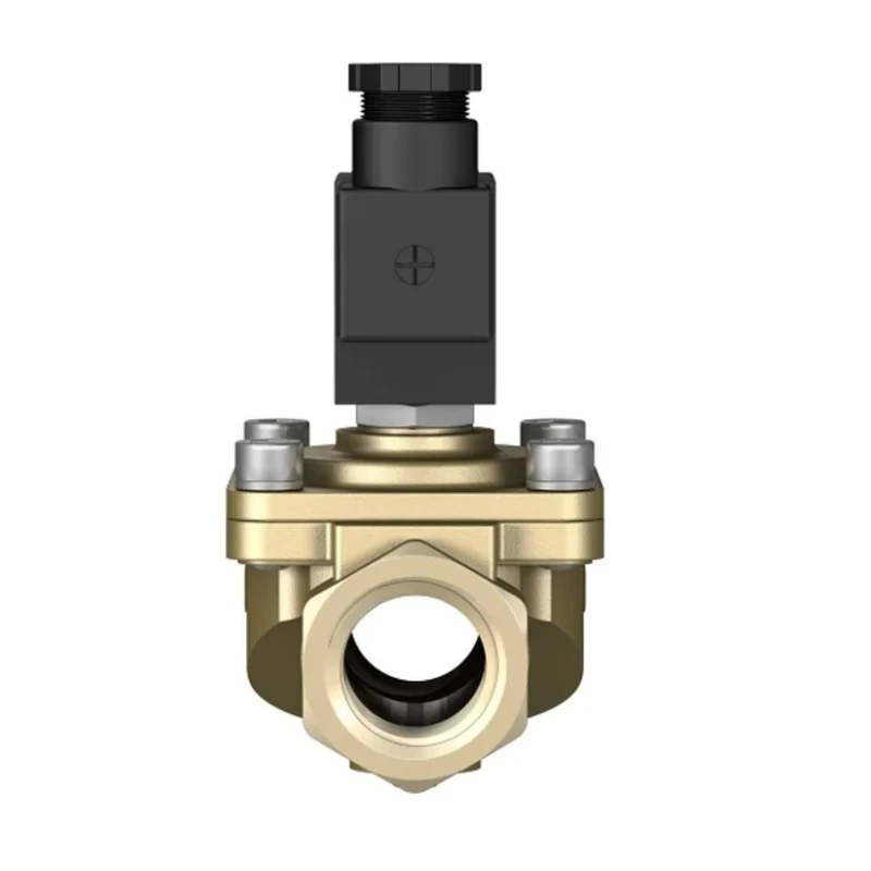 Festo 2/2 Solenoid Valve G1 Port Brass Body Nitrile Rubber Seal 24V dc 11W Power VZWF-B-L-M22C-G1-275-1P4-6