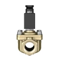 Festo 2/2 Solenoid Valve G1 Port Brass Body Nitrile Rubber Seal 24V dc 11W Power VZWF-B-L-M22C-G1-275-1P4-6