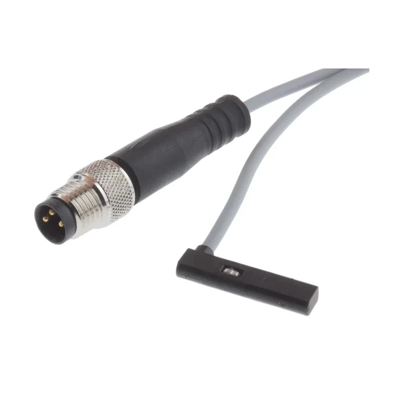Festo Pneumatic Position Detector Cable with Plug SMT-10M-PS-24V-E-0,3-Q-M8D, IP65 IP68, 24V dc, SMT LED Indicator