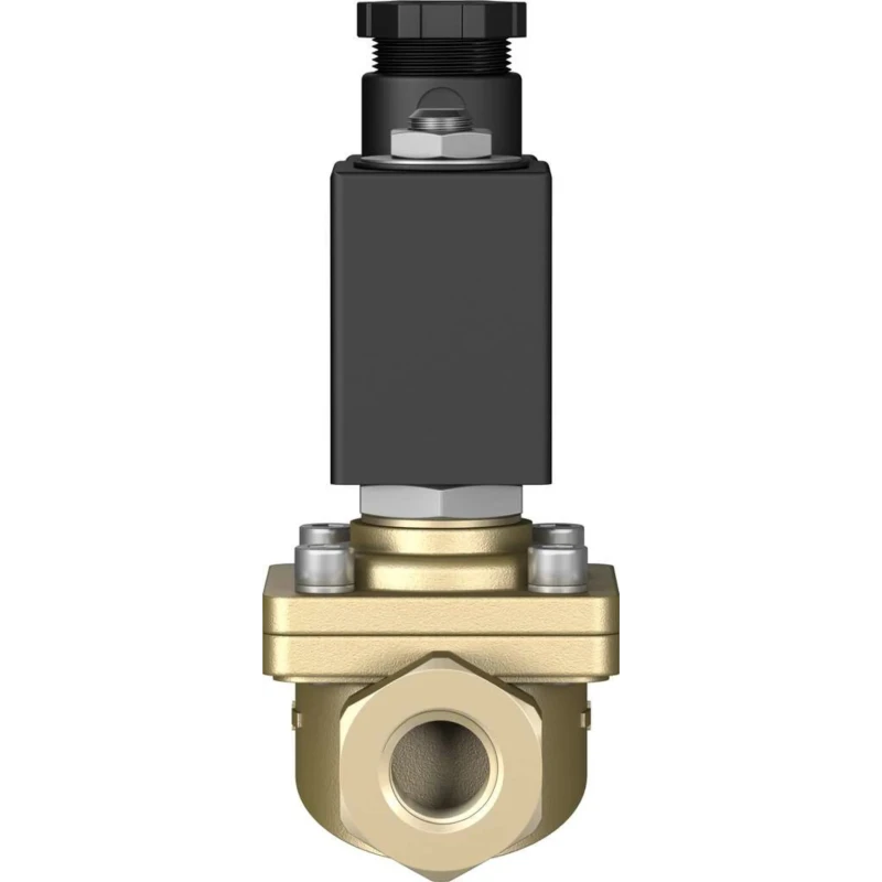 Festo Pneumatic 2/2 Solenoid Valve Brass Body, 24V DC, 11W Power, G 3/8 Port, VZWF-B-L-M22C-G38-135-1P4-10