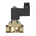 Festo 2/2 Solenoid Valve G1/2, Brass Body, Nitrile Rubber Seal, 24V DC, 11W Power, 10 bar VZWF-B-L-M22C-G12-135-1P4-10
