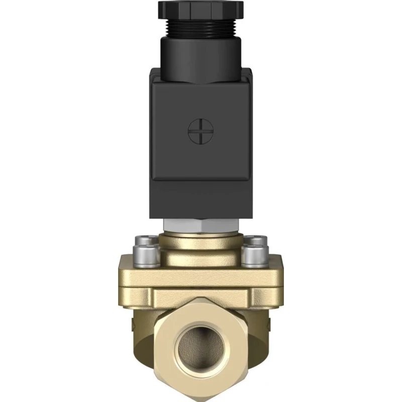 Festo Pneumatic 2/2 Solenoid Valve Brass Body, 24V DC, 11W Power, G 3/8 Port, VZWF-B-L-M22C-G38-135-1P4-10