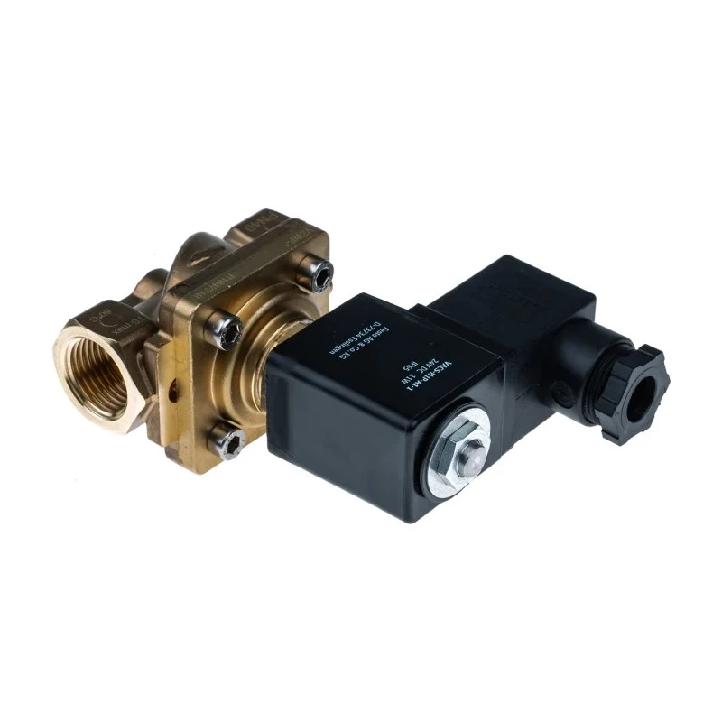 Festo 2/2 Solenoid Valve G1/2, Brass Body, Nitrile Rubber Seal, 24V DC, 11W Power, 10 bar VZWF-B-L-M22C-G12-135-1P4-10