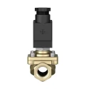 Festo 2/2 Solenoid Valve G1/2, Brass Body, Nitrile Rubber Seal, 24V DC, 11W Power, 10 bar VZWF-B-L-M22C-G12-135-1P4-10