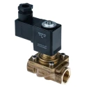 Festo 2/2 Solenoid Valve G1/2, Brass Body, Nitrile Rubber Seal, 24V DC, 11W Power, 10 bar VZWF-B-L-M22C-G12-135-1P4-10