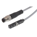 Festo Pneumatic Position Detector Cable with Plug M12X1, Plug M8X1, Open End, IP65 IP68 IP69K 24V SMT-8M-A-NS-24V-E-0,3-M8D