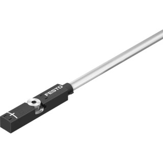 Festo Pneumatic Position Detector Cable with Connector M12 3 Pin, , 24V DC, IP65 IP68 IP69K, LED SMT-8M-A-PS-24V-E-0,3-M12