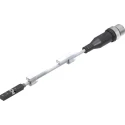 Festo Pneumatic Position Detector Cable with Connector M12 3 Pin, , 24V DC, IP65 IP68 IP69K, LED SMT-8M-A-PS-24V-E-0,3-M12