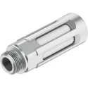 Festo Aluminium Pneumatic Silencer 1/4 in G Threaded Connection 10 bar Noise Reduction 80dB U-1/4-B
