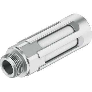 Festo Aluminium Pneumatic Silencer 1/4 in G Threaded Connection 10 bar Noise Reduction 80dB U-1/4-B