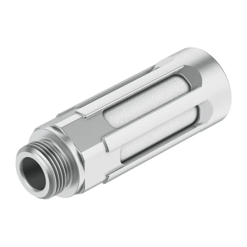 Festo Aluminium Pneumatic Silencer 1/4 in G Threaded Connection 10 bar Noise Reduction 80dB U-1/4-B