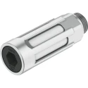 Festo Aluminium Pneumatic Silencer 1/4 in G Threaded Connection 10 bar Noise Reduction 80dB U-1/4-B