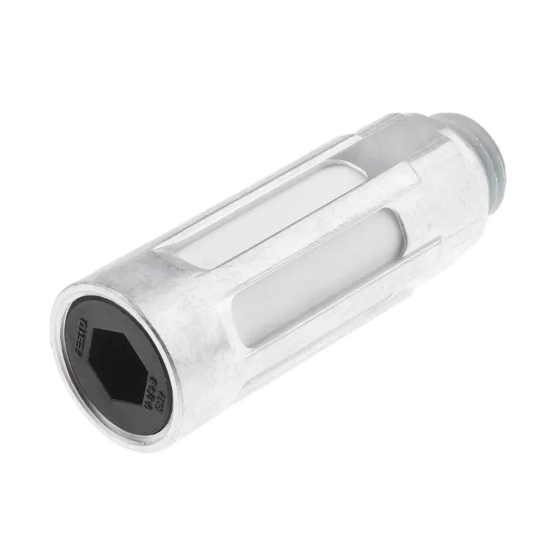 Festo Aluminium Pneumatic Silencer 1/4 in G Threaded Connection 10 bar Noise Reduction 80dB U-1/4-B