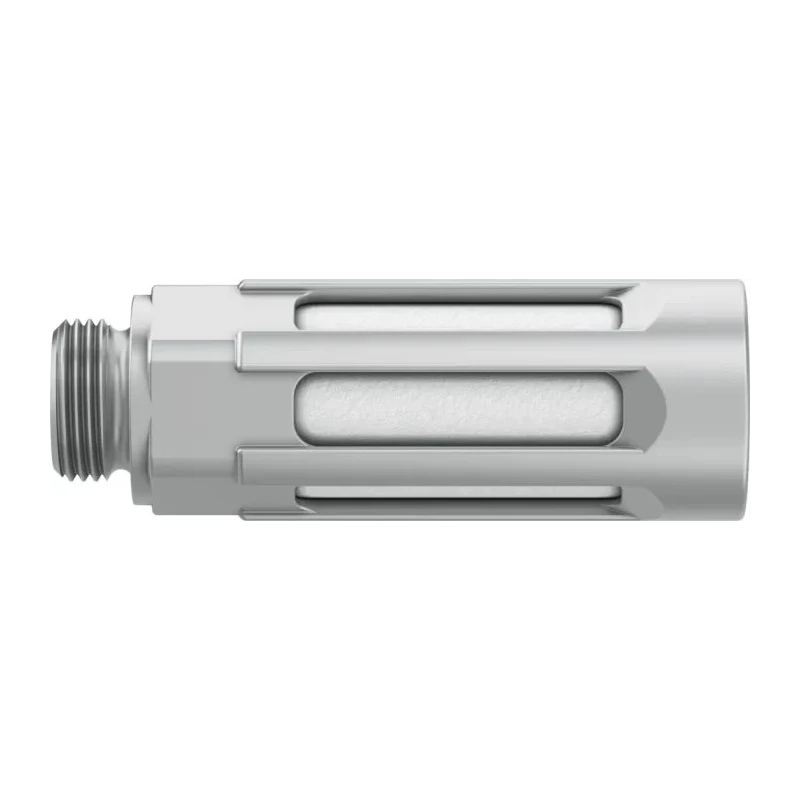 Festo Aluminium Pneumatic Silencer 1/4 in G Threaded Connection 10 bar Noise Reduction 80dB U-1/4-B