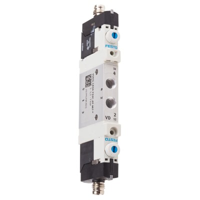 Festo 3/2 Solenoid Valve 24V DC Aluminium Alloy Body M7 Thread VUVG-LK10-T32C-AT-M7-1R8L-S