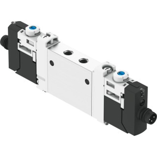 Festo Pneumatic Solenoid Valve 3/2 Solenoid/Spring Metric VUVG Series 24V dc VUVG-LK10-T32C-AT-M5-1R8L-S