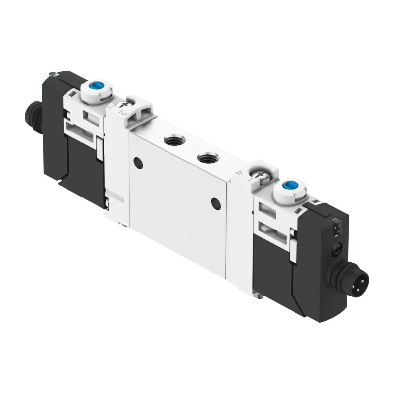 Festo Pneumatic Solenoid Valve 3/2 Solenoid/Spring Metric VUVG Series 24V dc VUVG-LK10-T32C-AT-M5-1R8L-S