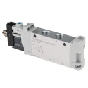 Festo Solenoid Valve, 5/2 Solenoid/Spring G 1/8, 24V DC, Aluminium Alloy Body VUVG-LK14-M52-AT-G18-1R8L-S